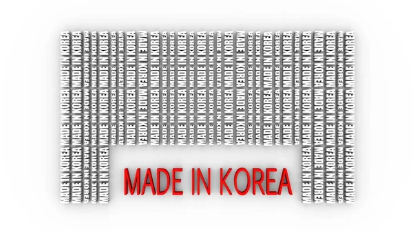 Made in Korea Geschäftskonzept — Stockfoto