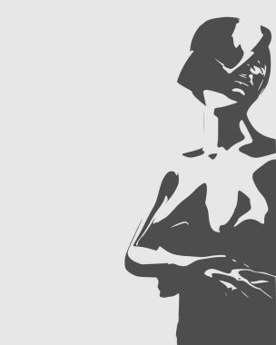 Çıplak genç kadın kroki