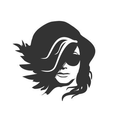 Yüz genç kadının siyah güneş gözlüğü.