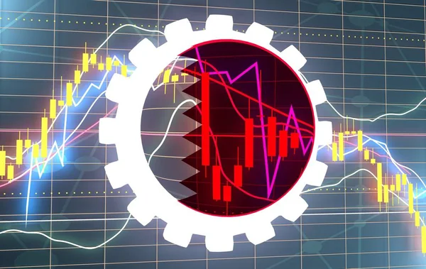 Candlestick fundo bolsa de valores — Fotografia de Stock