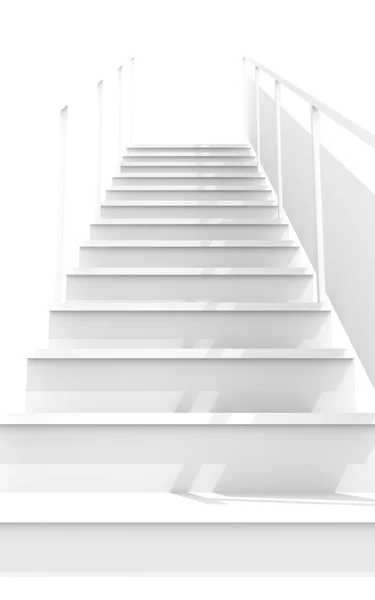 Escadas brancas ilustração — Fotografia de Stock