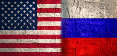 Grunge dokulu bayrak.