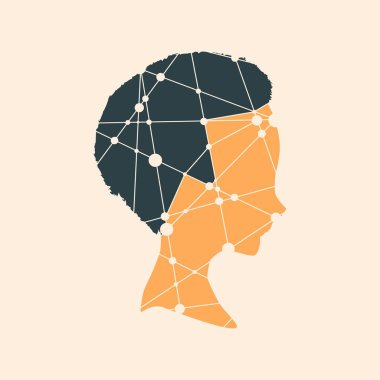 Küçük Kız Profil Silueti.