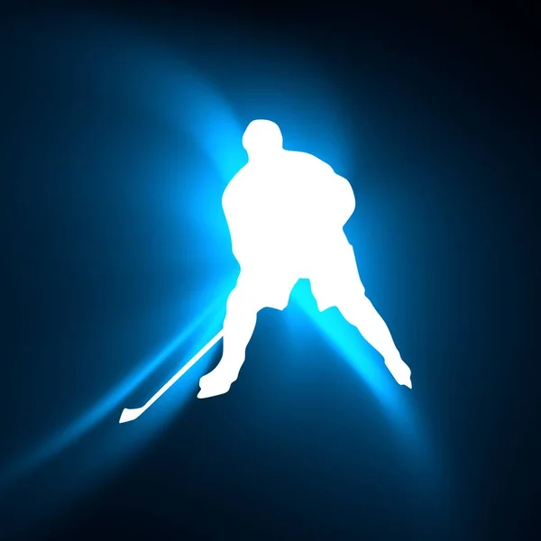 Professionell ishockeyspelare — Stockfoto