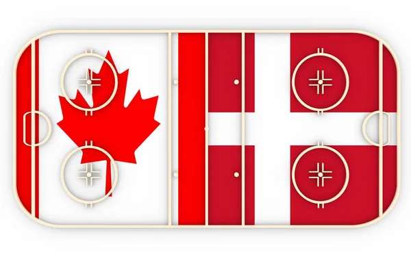 Canada vs Denmark — Stock Photo, Image