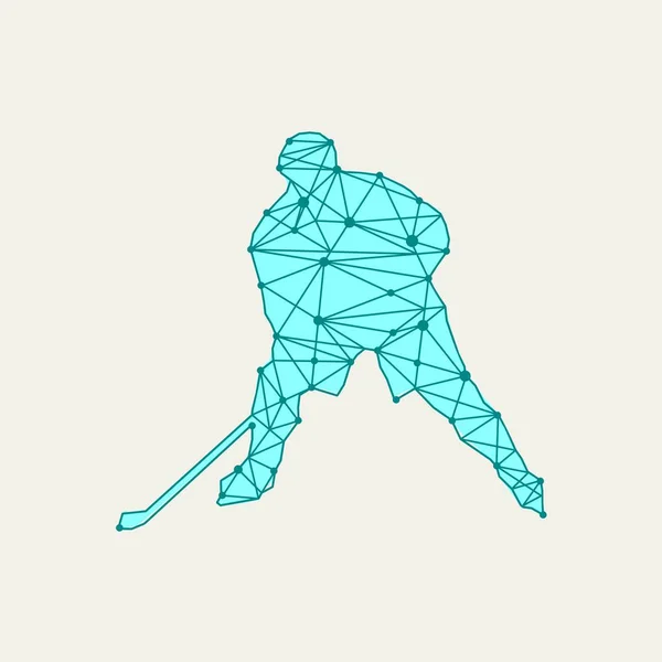 Joueur de hockey — Image vectorielle