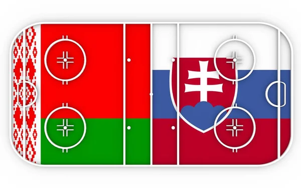 Bielorrússia vs Eslováquia — Fotografia de Stock
