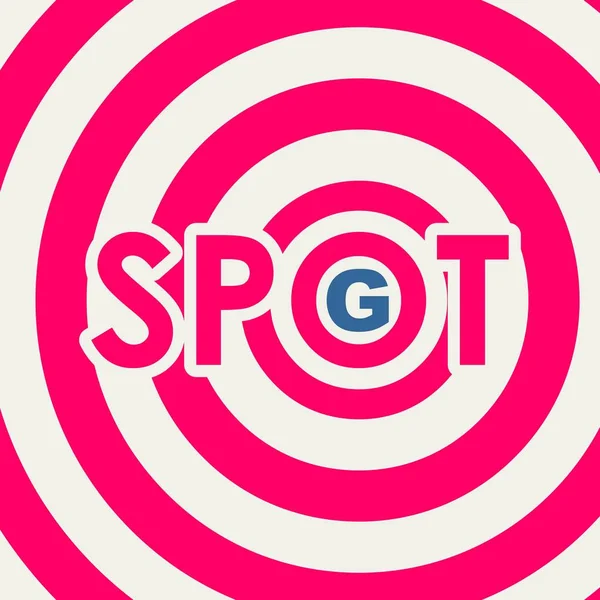 Spot-g text symbol — Stock Vector