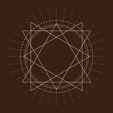 Gizemli okült sembolü.