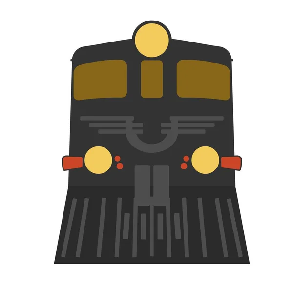 Diesel electric locomotive — Stock Vector