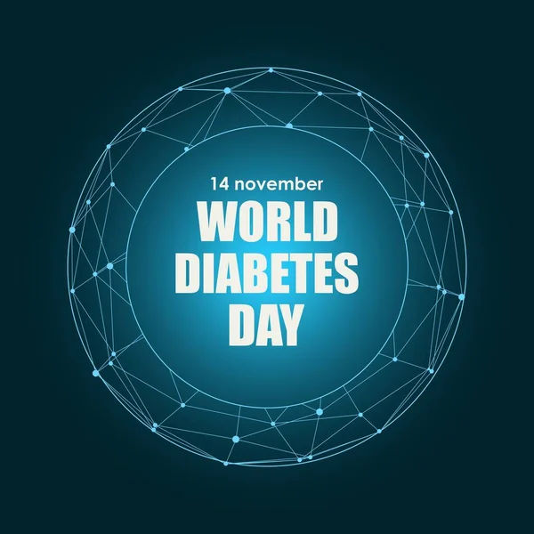 Illustrazione della giornata mondiale del diabete — Vettoriale Stock