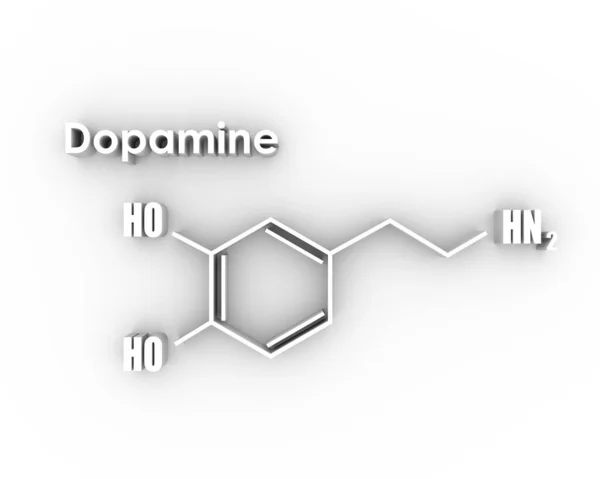 Formule hormoon dopamine. — Stockfoto