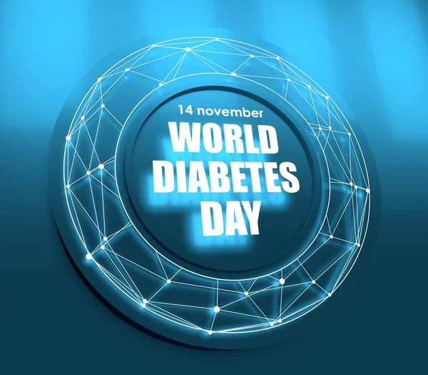 Illustrazione della giornata mondiale del diabete — Foto Stock