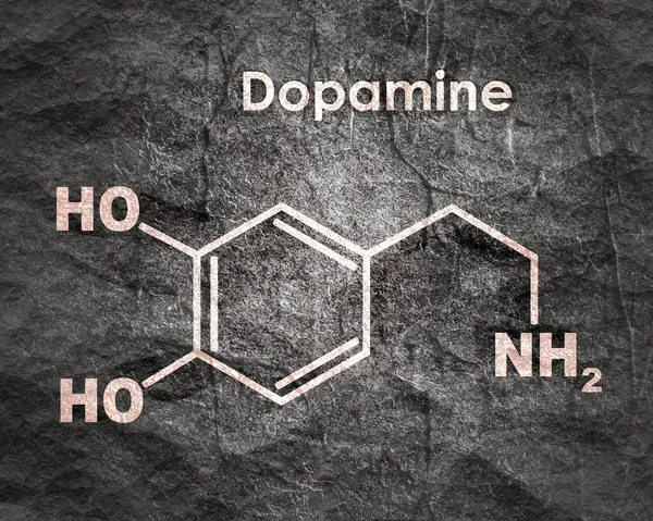 Hormona de fórmula dopamina. —  Fotos de Stock