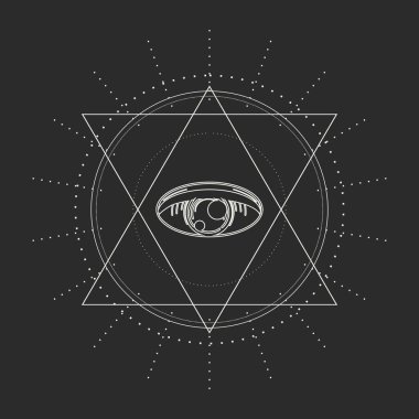Gizemli okült sembolü.