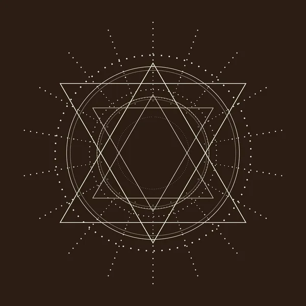 Symbole occulte mystique. — Image vectorielle