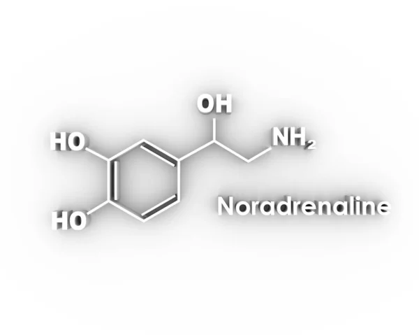 Formel-Hormon Noradrenalin. — Stockfoto