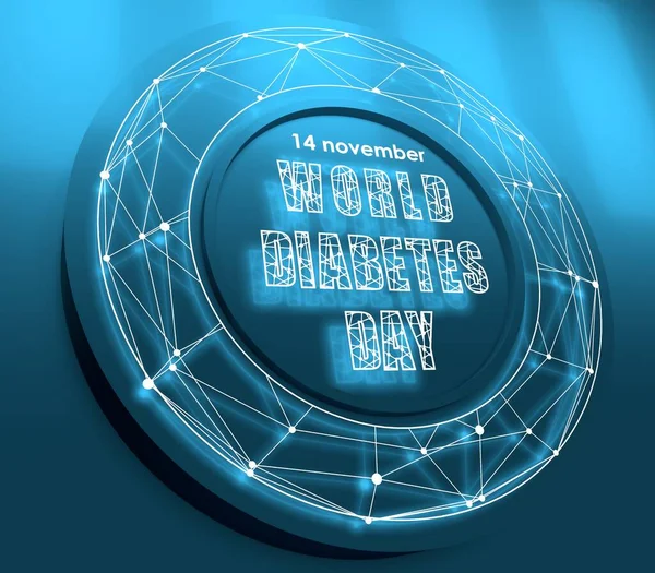 World diabetes day illustration — Stockfoto