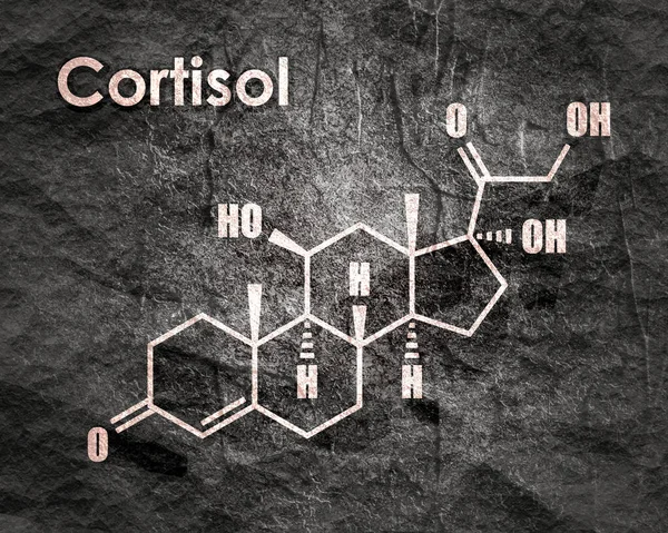 Kortisol hormon steroid — Stok Foto