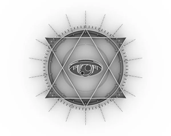 Mystisk ockult symbol. — Stockfoto