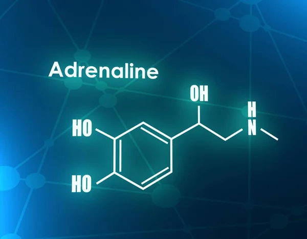 Wzór hormon adrenalina. — Zdjęcie stockowe