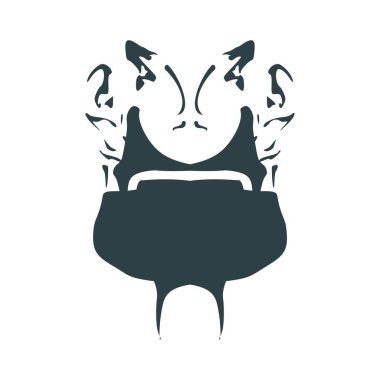 İki başlı siluetler.