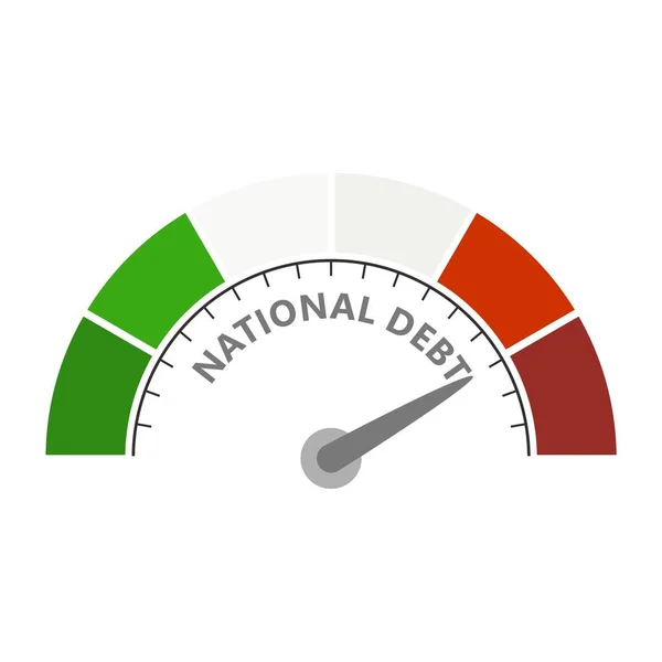 Έννοια του εθνικού χρέους — Διανυσματικό Αρχείο