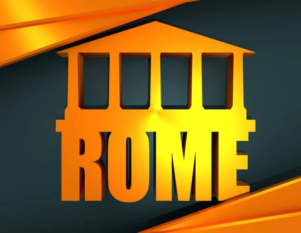 Rome city napis — Zdjęcie stockowe