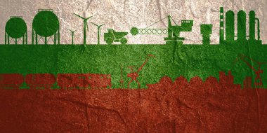 Endüstriyel başlık pankartı