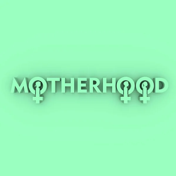 Motherhood concept illustratie — Stockfoto