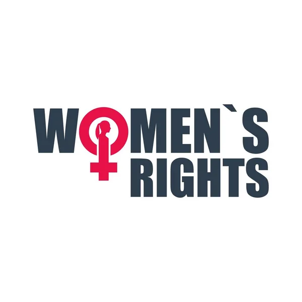 Concepto de derechos de las mujeres — Vector de stock