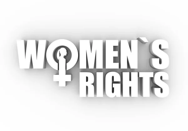 Concepto de derechos de las mujeres — Foto de Stock