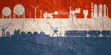 Endüstriyel başlık pankartı