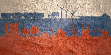 Endüstriyel başlık pankartı