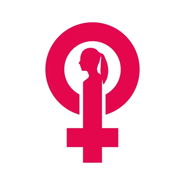 Vrouwelijk symbool icoon — Stockvector