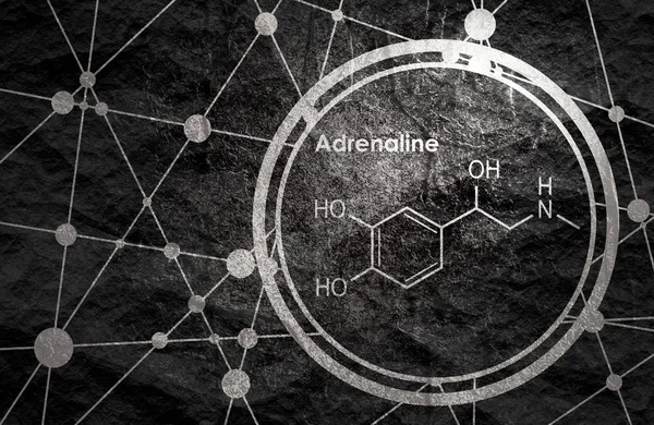 Formula hormon adrenalin. — Stok Foto