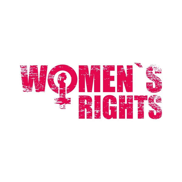 Frauenrechtskonzept — Stockvektor