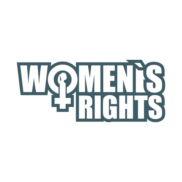Concepto de derechos de las mujeres — Vector de stock