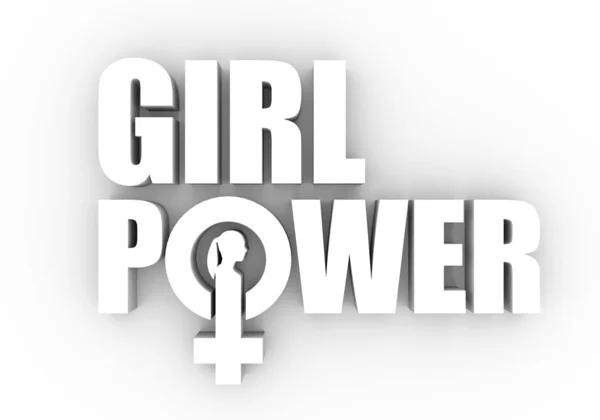 Girl power slogan. — Stock Photo, Image