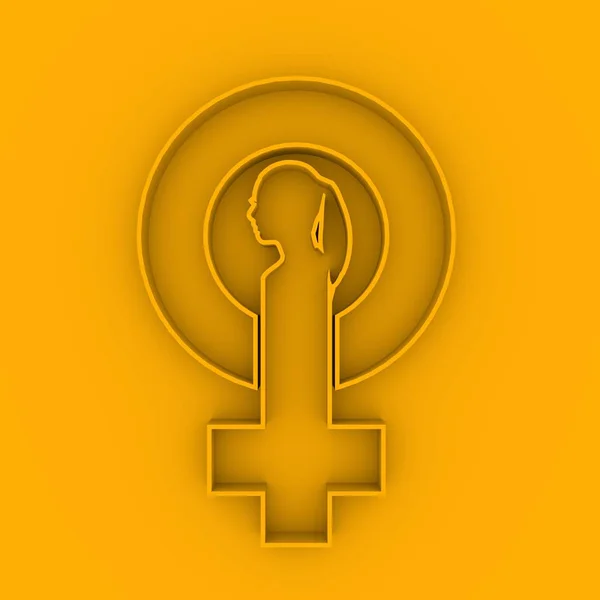 Kadın sembol simgesi — Stok fotoğraf