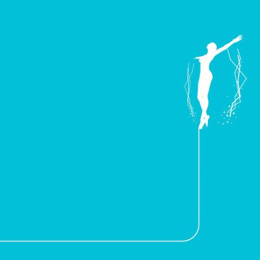 Özgürlük kavramı illüstrasyon.