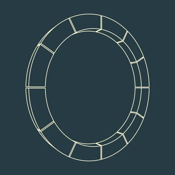 Ізометричне колесо стилю — стоковий вектор