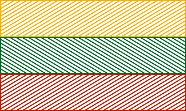 Litauische Nationalflagge — Stockvektor