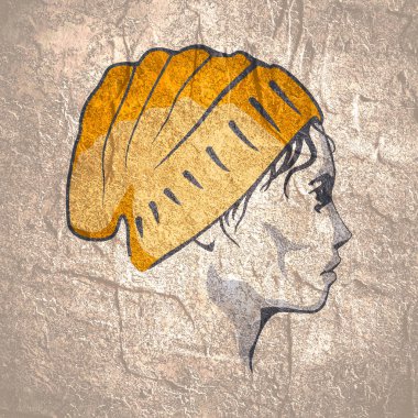 Adam profil görünümü.