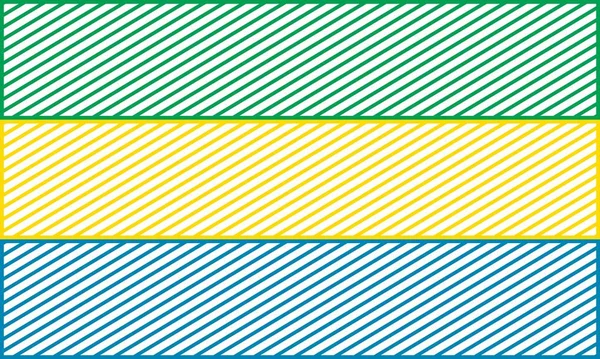 Nationale vlag van Gabon — Stockvector