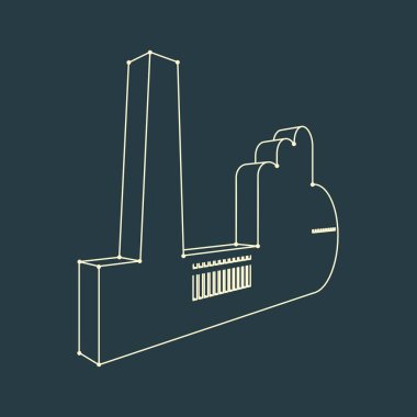 Fabrika sanayi simgesi