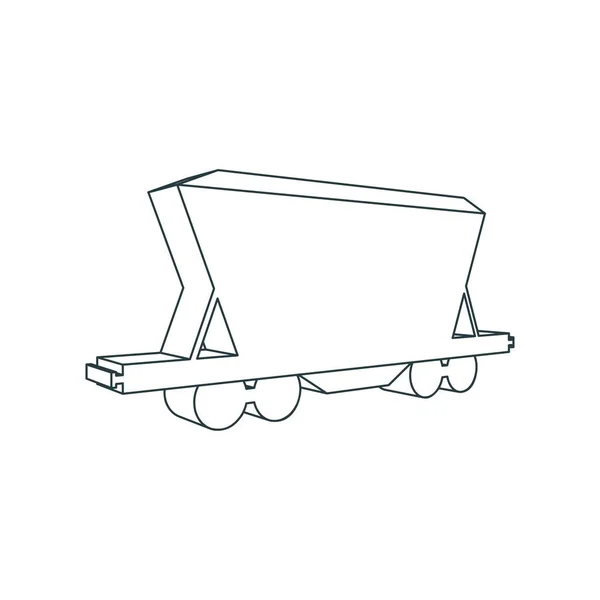 Иконка грузового вагона. — стоковый вектор