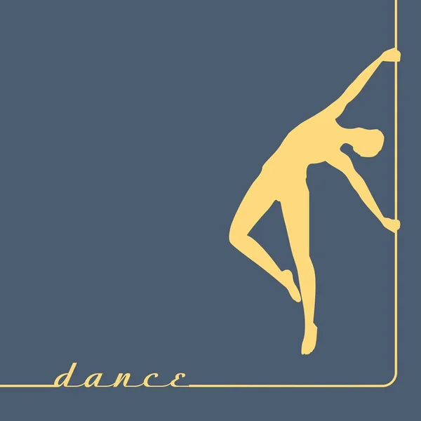 Silhouette de danse Polonais — Image vectorielle