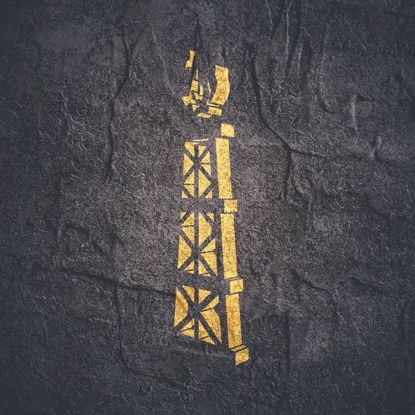 Ikona wieży gazowej. — Zdjęcie stockowe