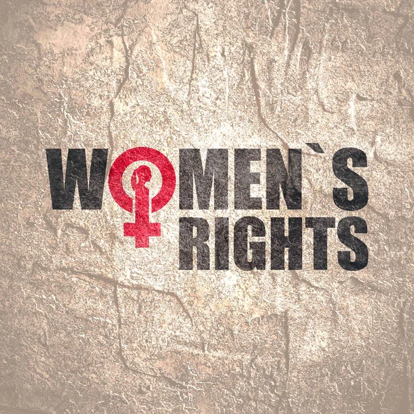 Conceito de direitos das mulheres — Fotografia de Stock